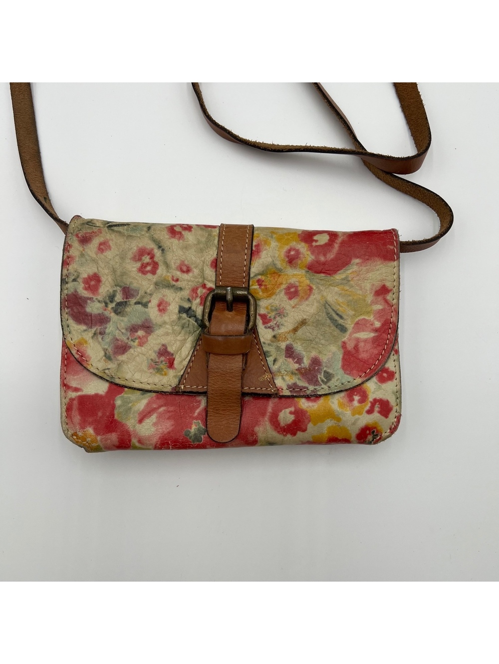 Patricia Nash floral leather small Crossbody (SKU-0483)